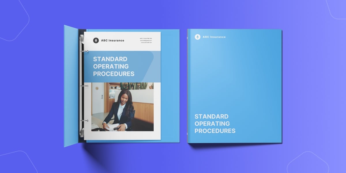 Binder of standard operating procedures