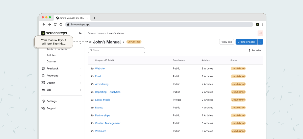 ScreenSteps Manual for Employee Knowledge
