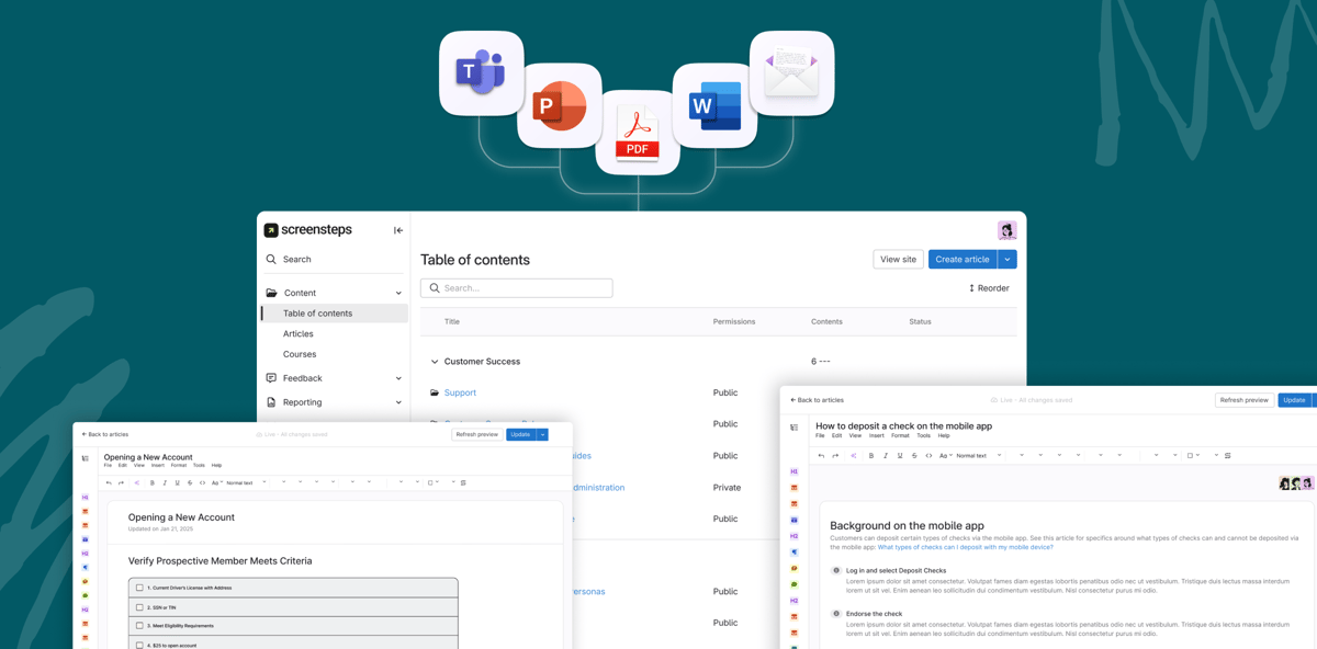 Bulk Import and Optimizer in ScreenSteps UI