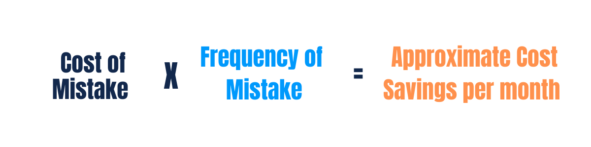 Calculate Mistake Savings