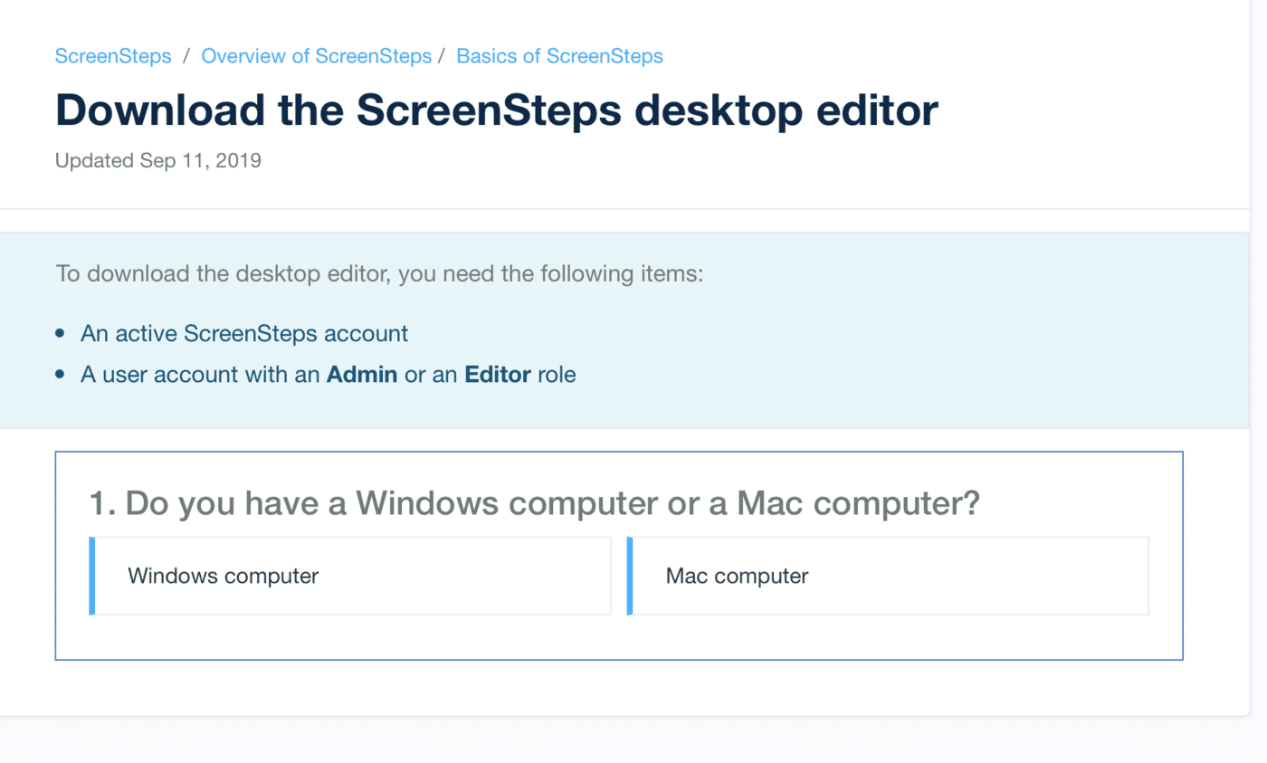 screensteps install for mac