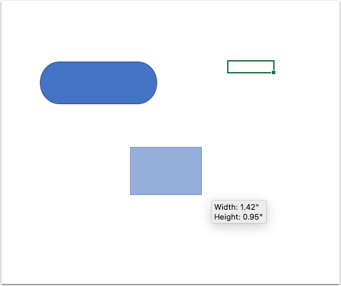 Excel flowchart select shape
