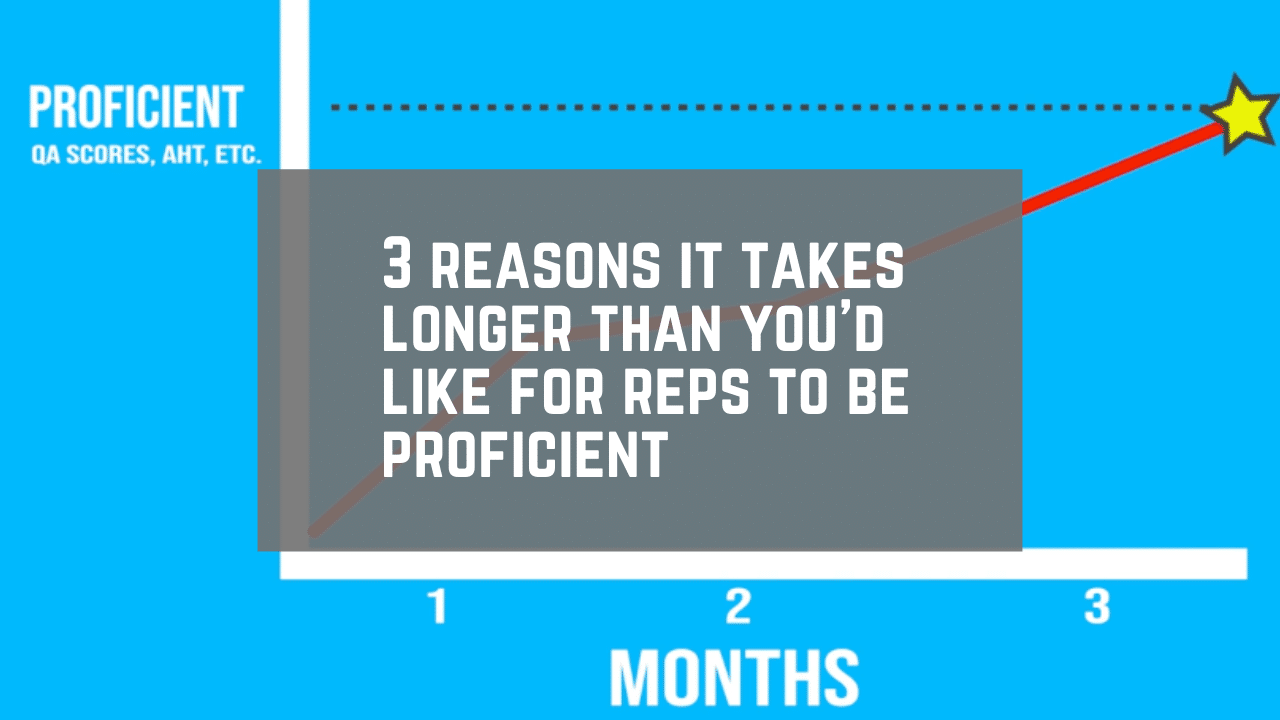 3 Reasons it Takes so Long For Call Center Reps to be Proficient