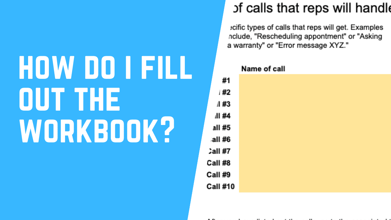 Using the Workbook Download to Document Your Processes